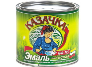 Эмаль ПФ-115 КАЗАЧКА голубая 6 кг