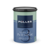 Краска латексная для обоев и стен влагостойкая 3 БАЗА А POLLER глубоко-матовая 0,9 л