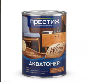 Состав декоративный акватонер ПРЕСТИЖ каштан 0,9 л