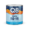 Эмаль ПФ-115 ФОРМУЛА Q8 чёрная 0,8 кг