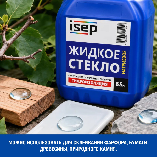 Жидкое стекло ИСЕП-Колор 6,5 кг